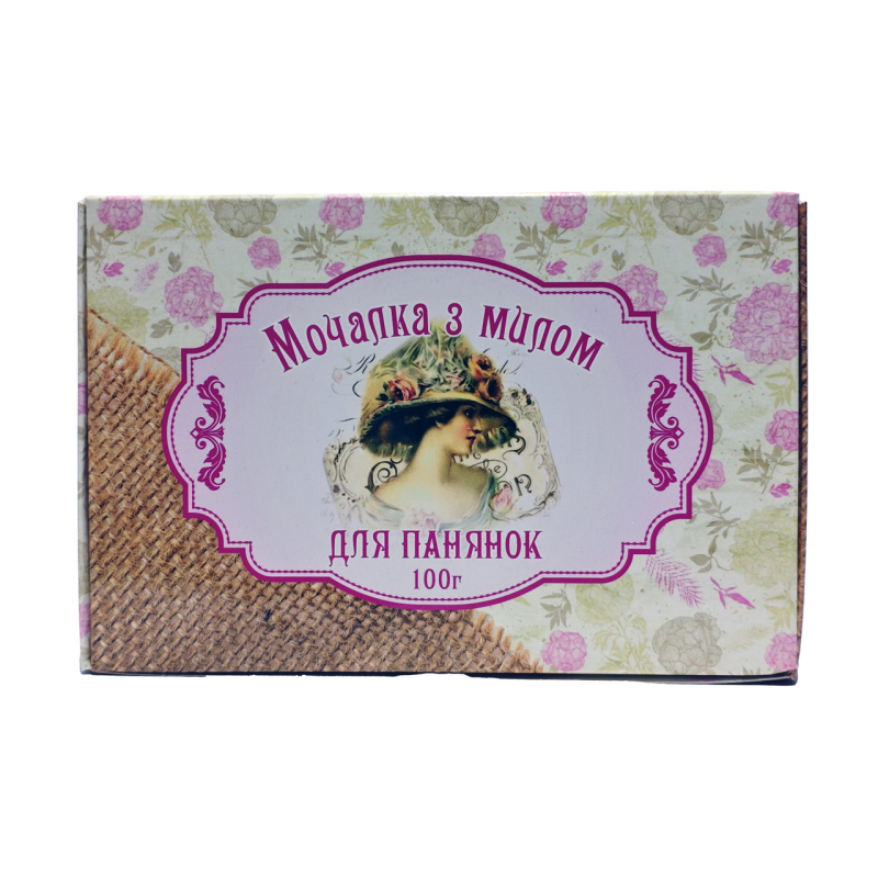 Мочалка джутовая с мылом “Для барышни“ 100 г. “Карпатське мило“ Мочалка джутовая с мылом “Для барышни“ 100 г. “Карпатське мило“