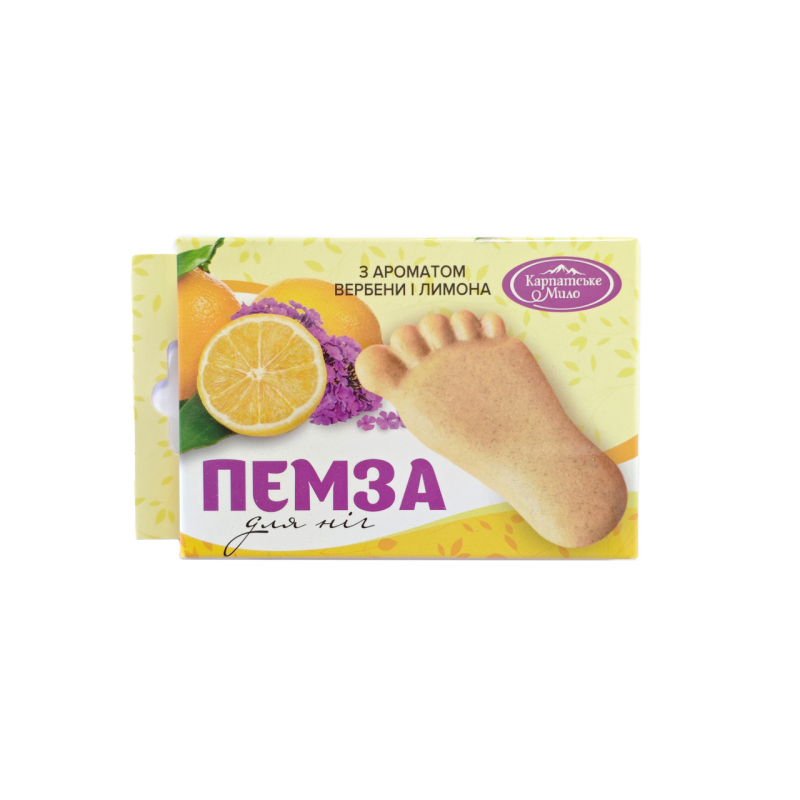 Пемза для ног “Вербена и лимон“ Карпатське Мило